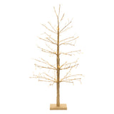 Gold led twig tree 36"h