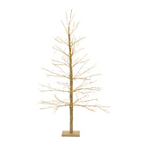 Gold led twig tree 48"h