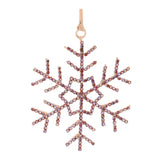 Jeweled Metal Snowflake Ornament (Set of 12)