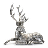 Metallic deer statue (set of 2)