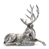 Metallic deer statue (set of 2)