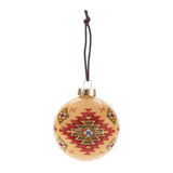 Western glass ball ornament (set of 6)