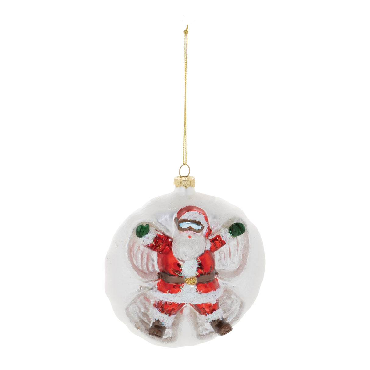 Santa snow angel ball ornament (set of 6)