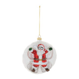 Santa snow angel ball ornament (set of 6)