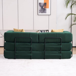 Folding Sofa Bed 78.5" Convertible Couch with 2 Pillows