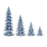 Flocked-Pine-Tree-(Set-of-4)-Christmas-Decor