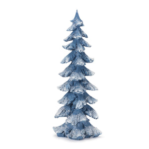 Flocked Pine Tree (Set of 4)