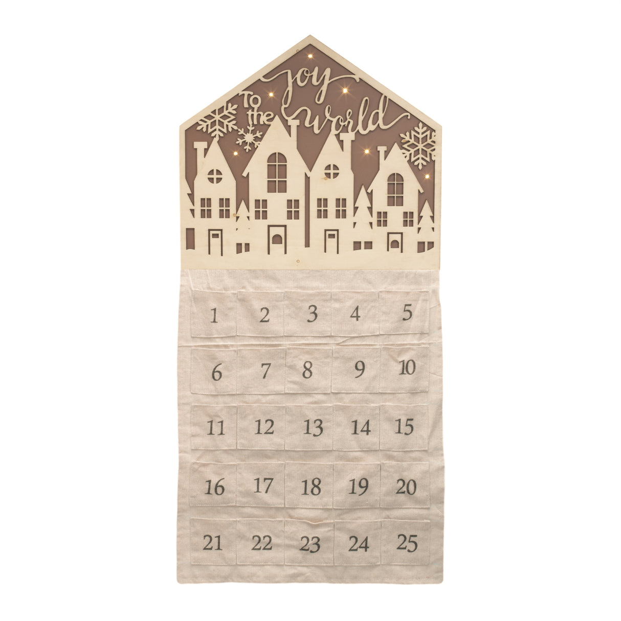 Led joy to the world christmas countdown 34.5"h
