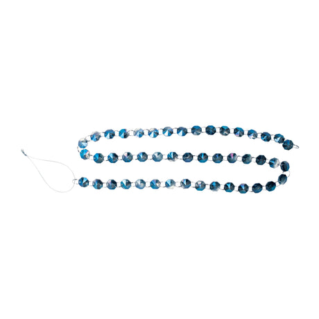 Iridescent glass jewel garland (set of 2)