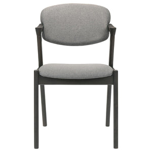 Modern Dining Chair And Zigzag Arm Design (Set of 2)