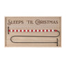 Wood beaded christmas countdown 20"l