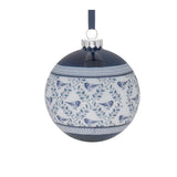 Ornate bird print ornament (set of 6)