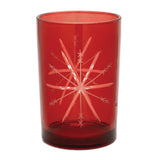 Glass snowflake votive holder (set of 3)