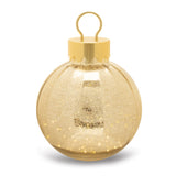 Led mercury glass ornament 13"h