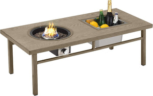 Aluminum Propane Fire Pit Table