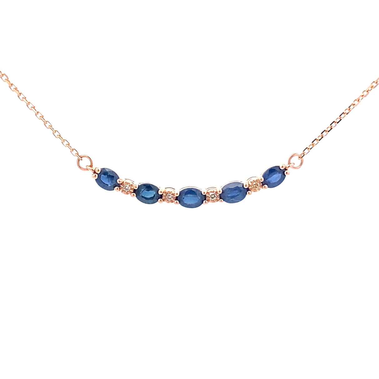 .73ct Sapphire Diamond Fashion Pendants 10KT Rose Gold