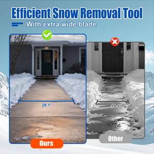 30" Wide Metal Snow Pusher