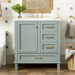30" Bathroom Vanity with Sink Combo Set