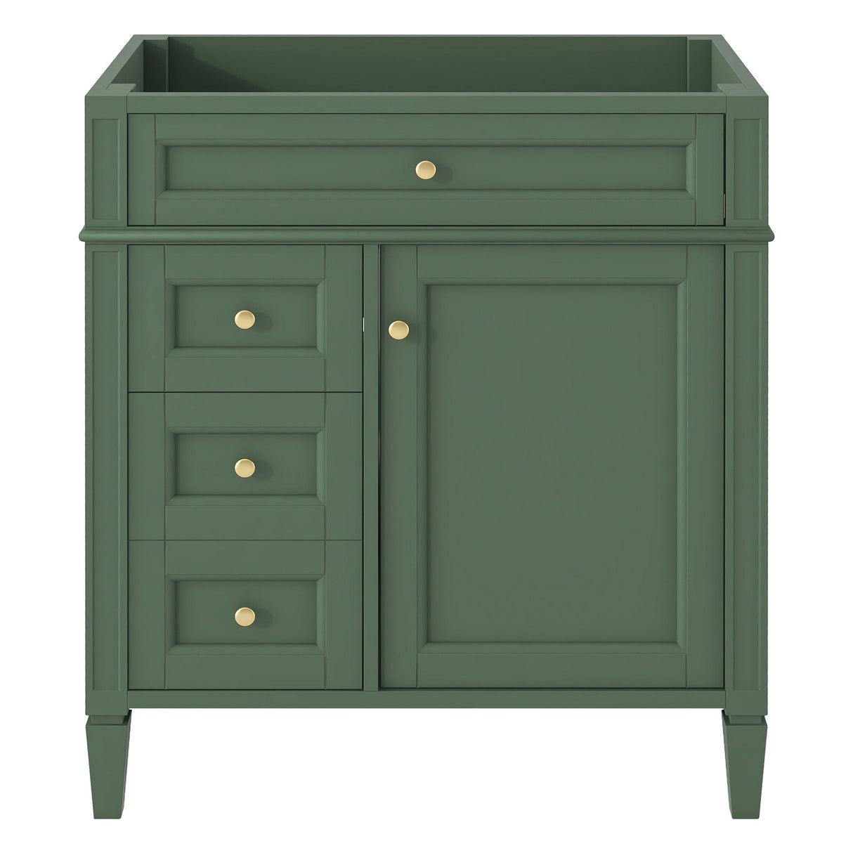 Bathroom Vanity With 2 Drawers and Tip-Out Drawer Storage Cabinet