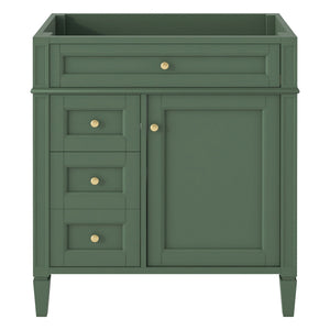 Bathroom Vanity With 2 Drawers and Tip-Out Drawer Storage Cabinet