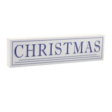 Wood christmas sentiment sign 19.5"l