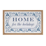 Framed home for the holidays sign 15.5"l
