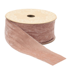 Raw edge velvet ribbon 2" x 10 yds.
