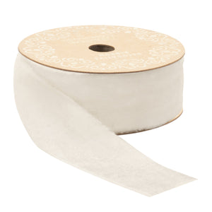 Raw edge velvet ribbon 2" x 10 yds.