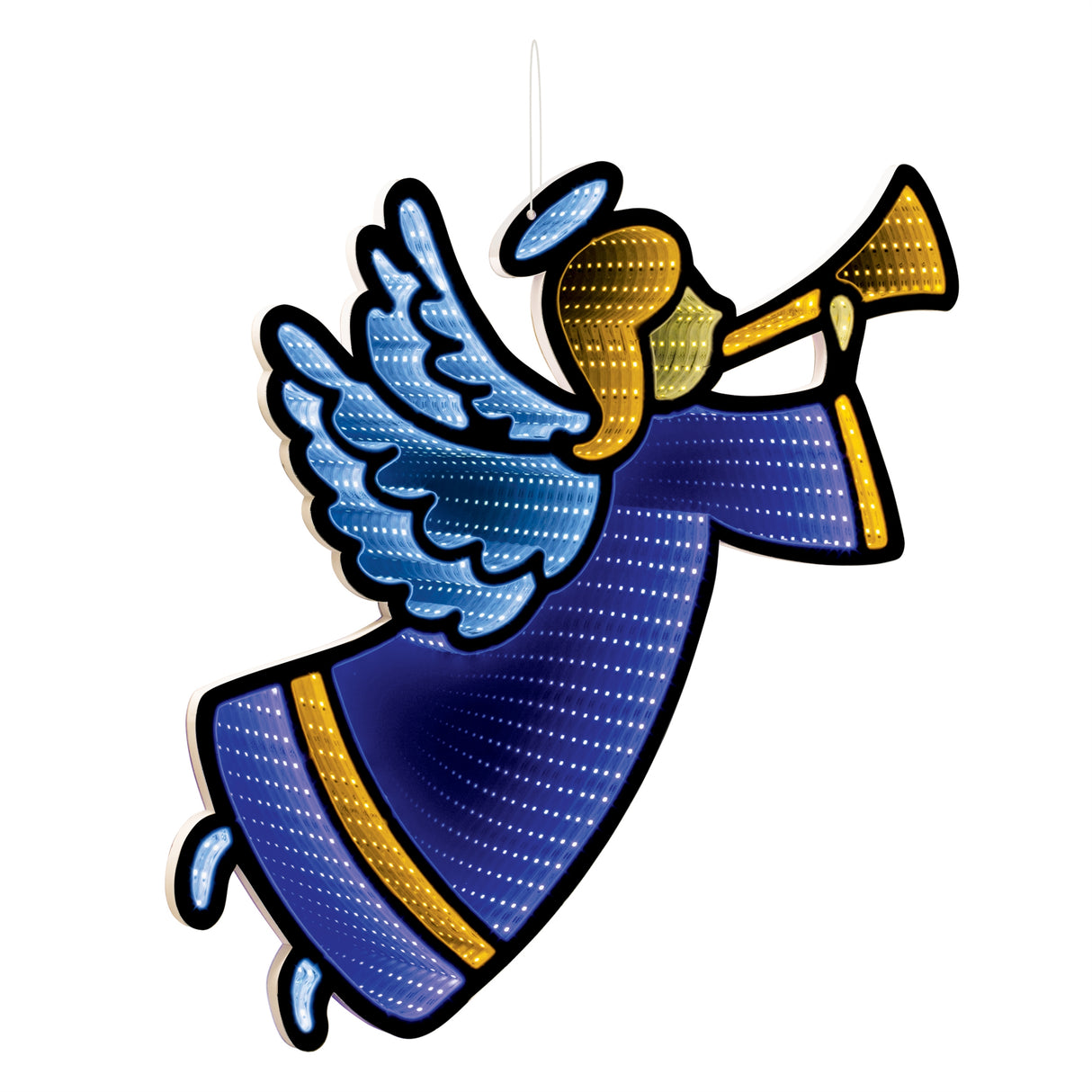 Angel with horn ekkolight 24.5"h