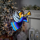 Angel with horn ekkolight 24.5"h