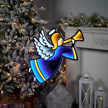 Angel with horn ekkolight 24.5"h