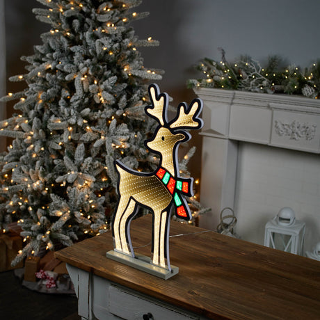 Deer with scarf ekkolight 23.5"h