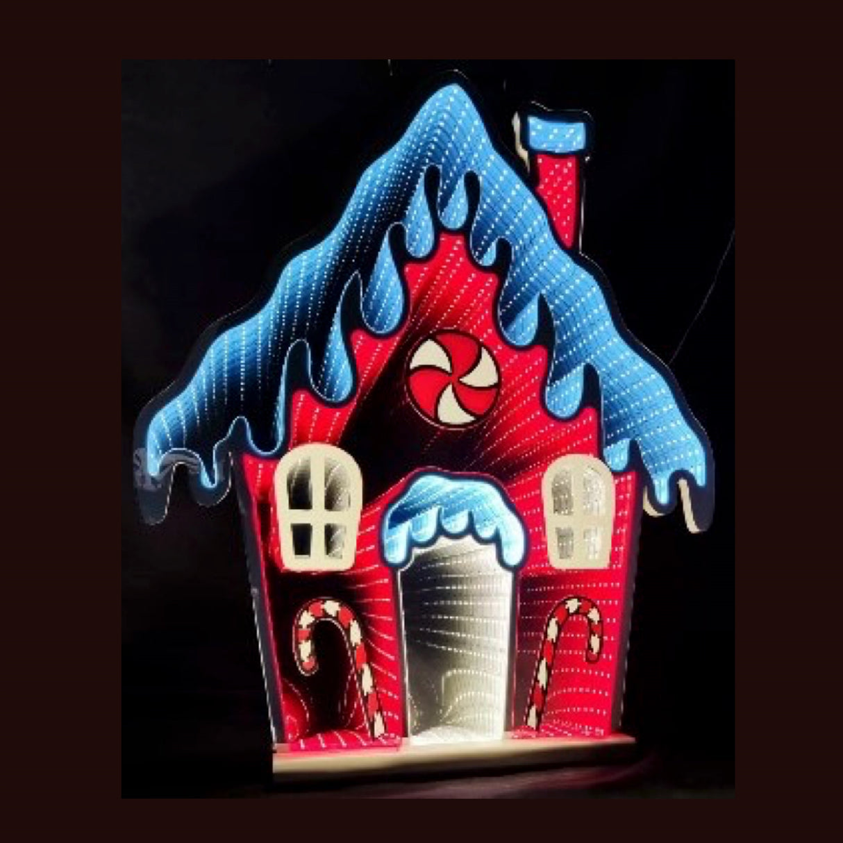 Pepperpint gingerbread house ekkolight 26"h