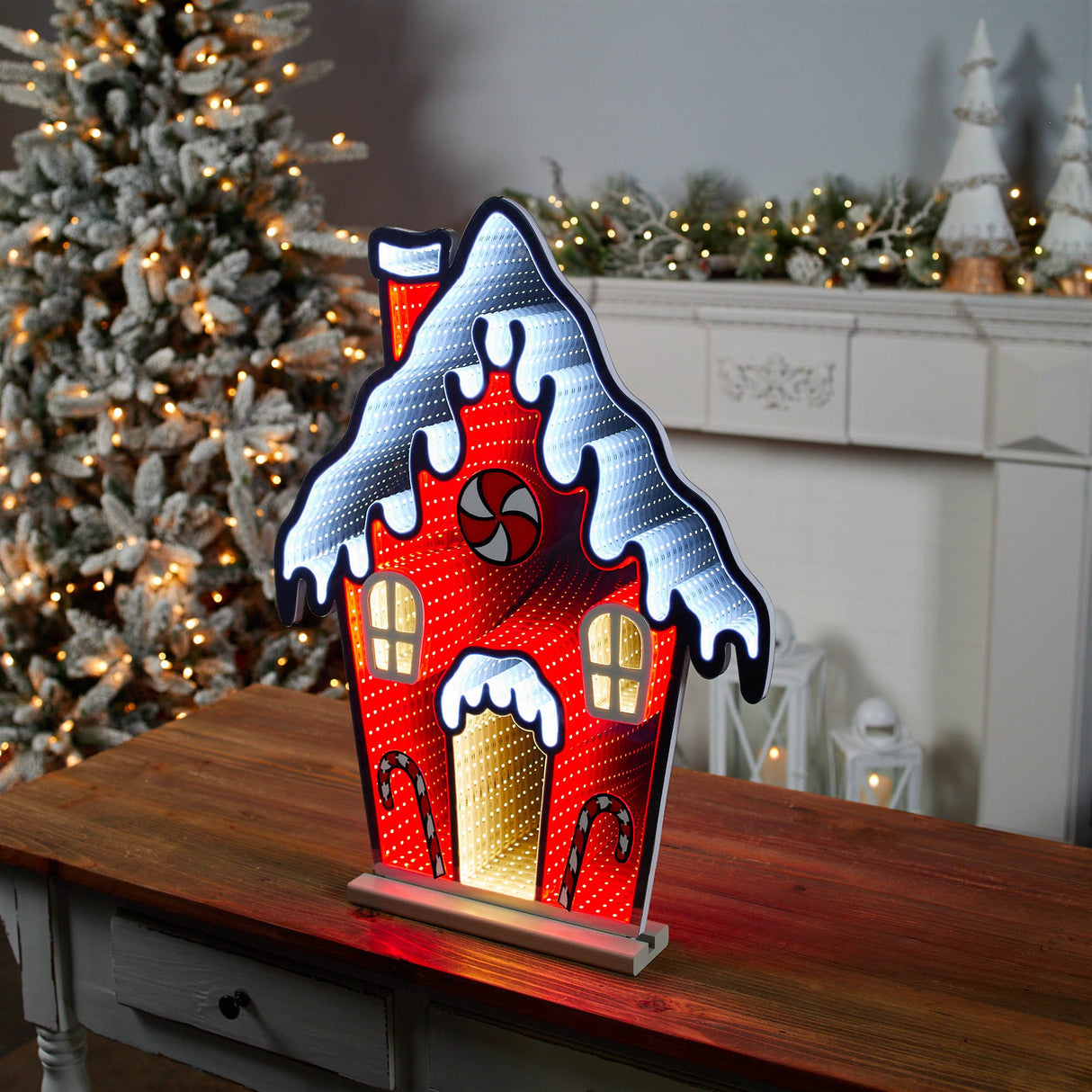 Pepperpint gingerbread house ekkolight 26"h
