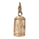 Distressed metal bell ornament (set of 2)