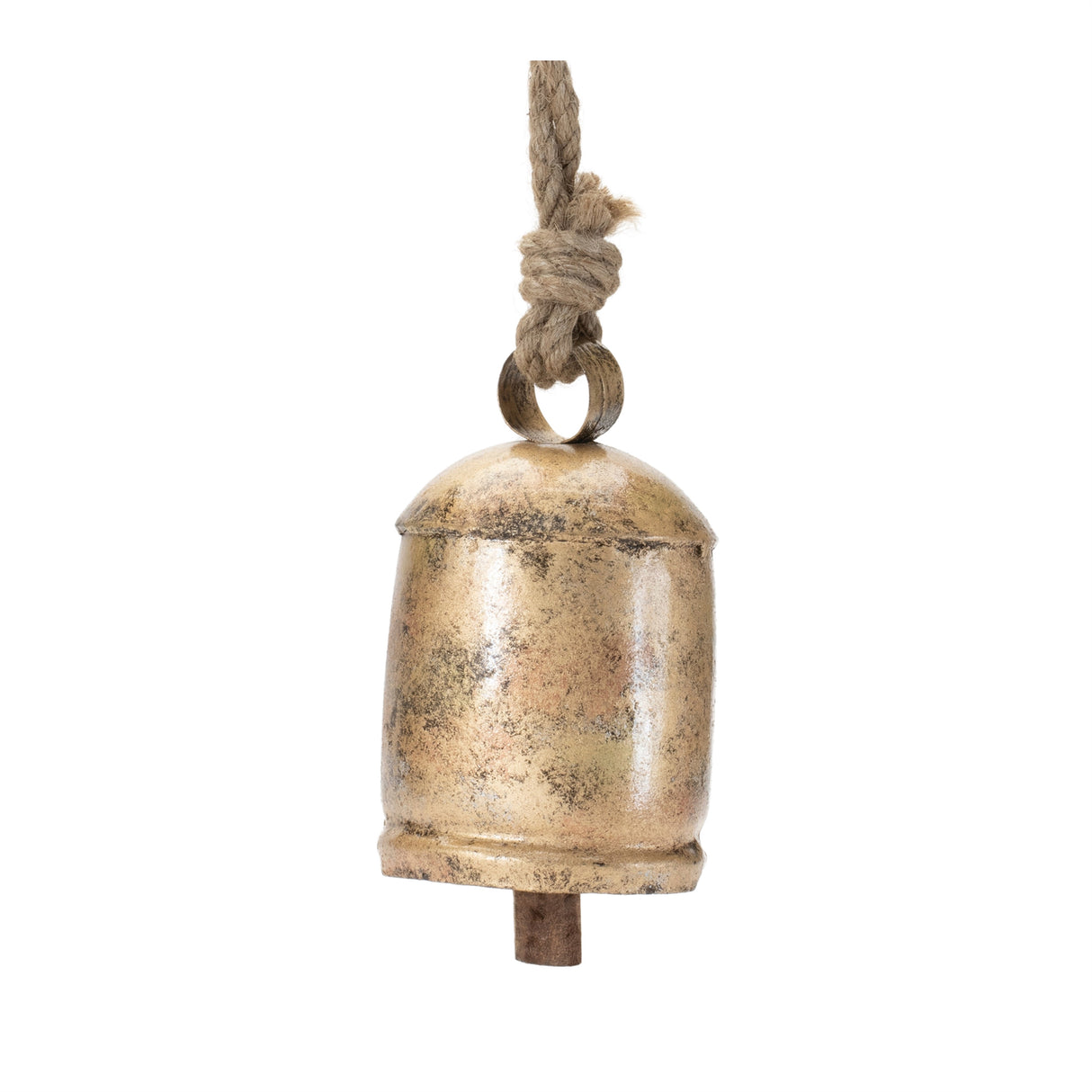Distressed metal bell ornament (set of 2)