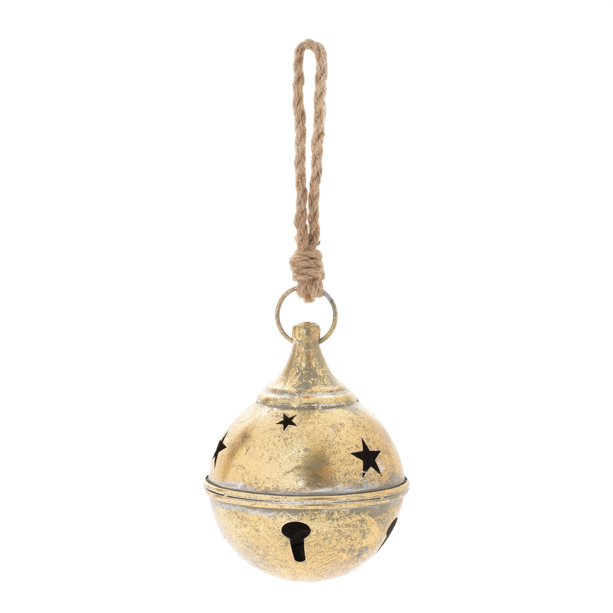 Distressed-metal-bell-ornament-(set-of-4)-Christmas-Ornaments