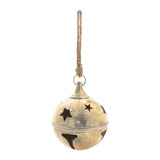 Distressed metal bell ornament (set of 2)