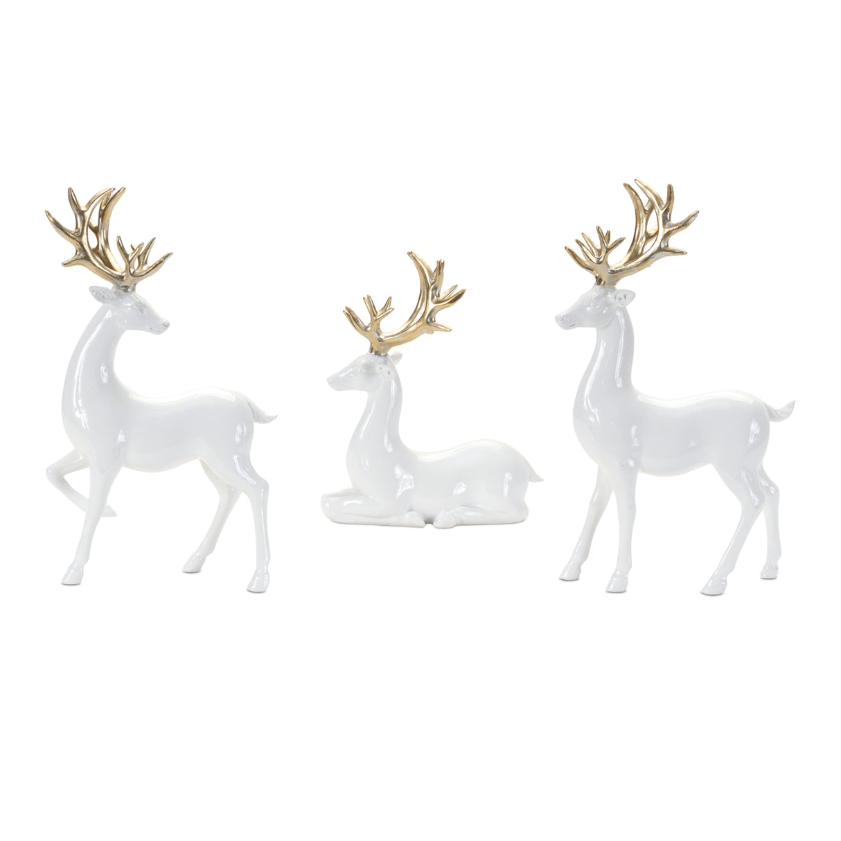 Winter deer figurine (set of 3)