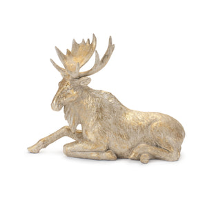 Winter Moose Figurine (Set of 2)