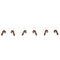 Candy cane ekkolight garland 68"l