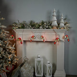 Candy cane ekkolight garland 68"l