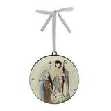 Holy family disc ornament (set of 12)