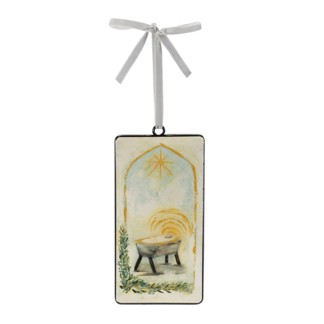 Nativity manger ornament (set of 12)