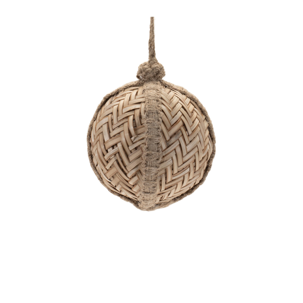 Woven bamboo ornament (set of 6)