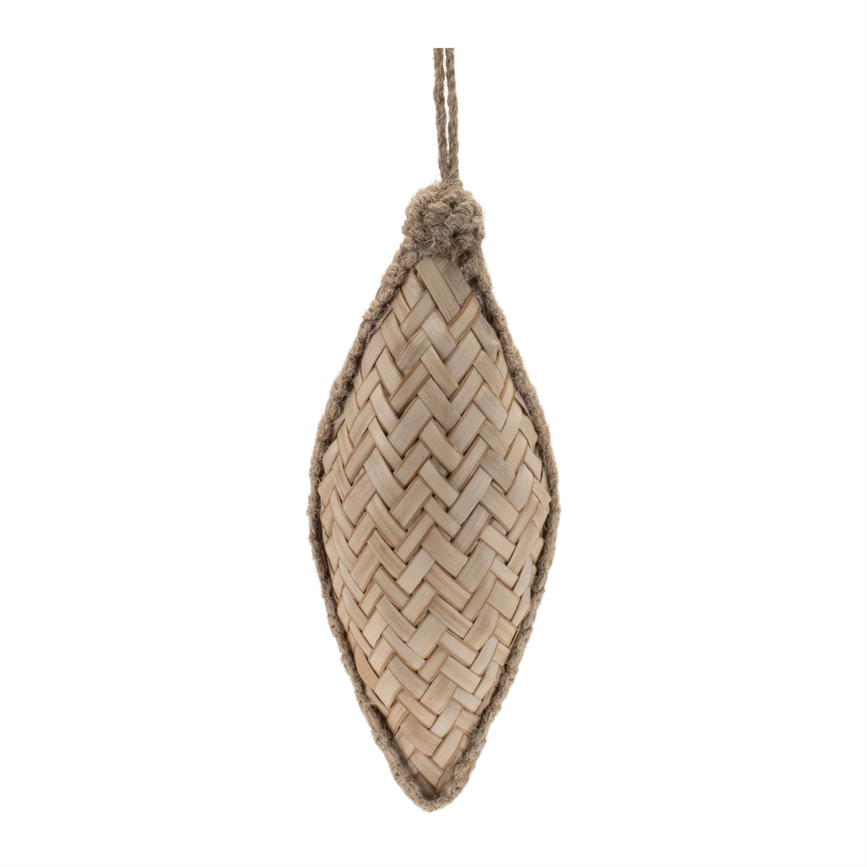 Woven bamboo ornament (set of 6)