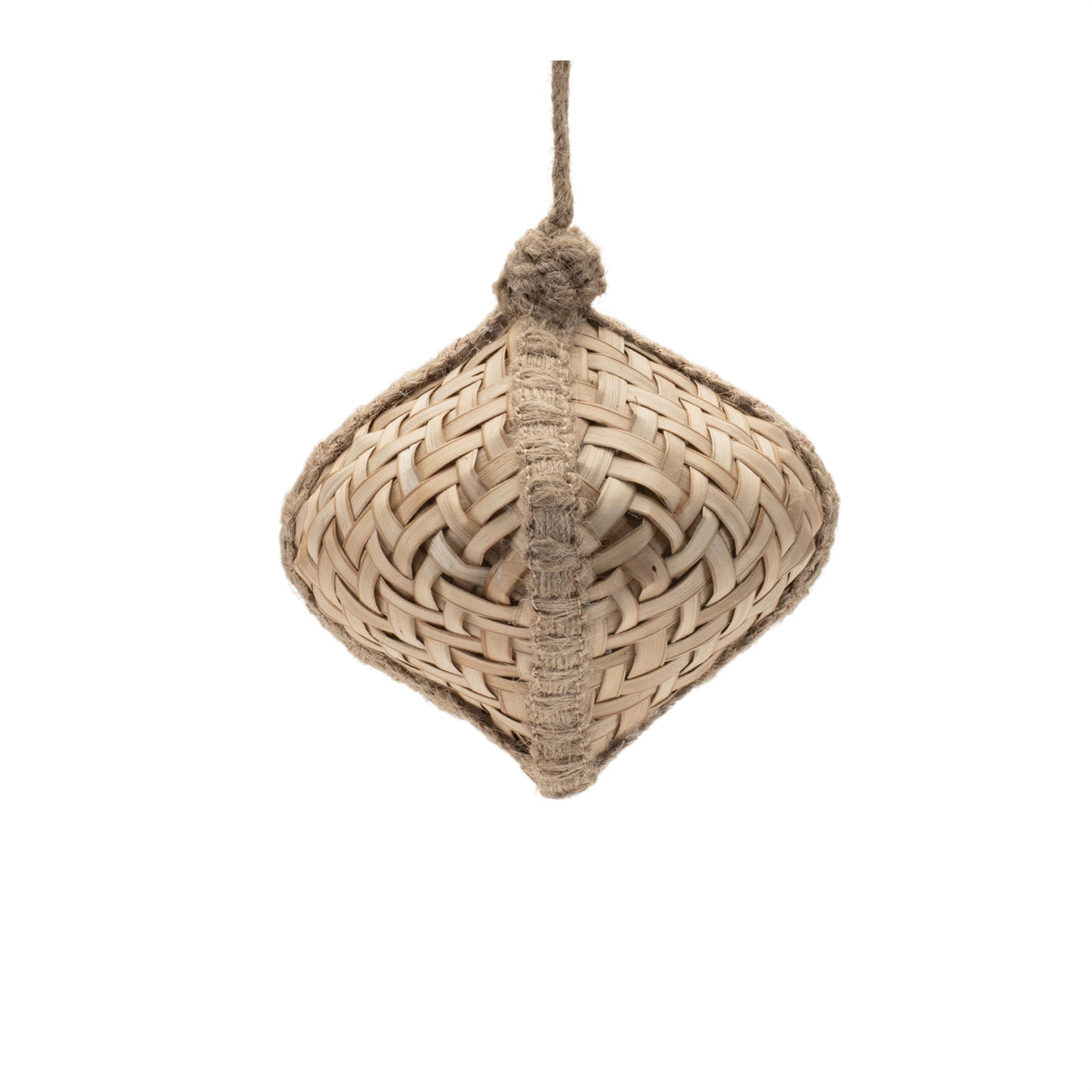 Woven bamboo ornament (set of 6)