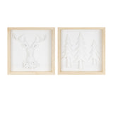 Framed-holiday-deer-and-tree-artwork-(set-of-2)-Seasonal-&-Holiday-Decor