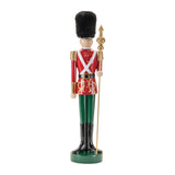 Holiday nutcracker soldier statue 19"h