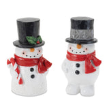 Winter snowman figurine (set of 2)